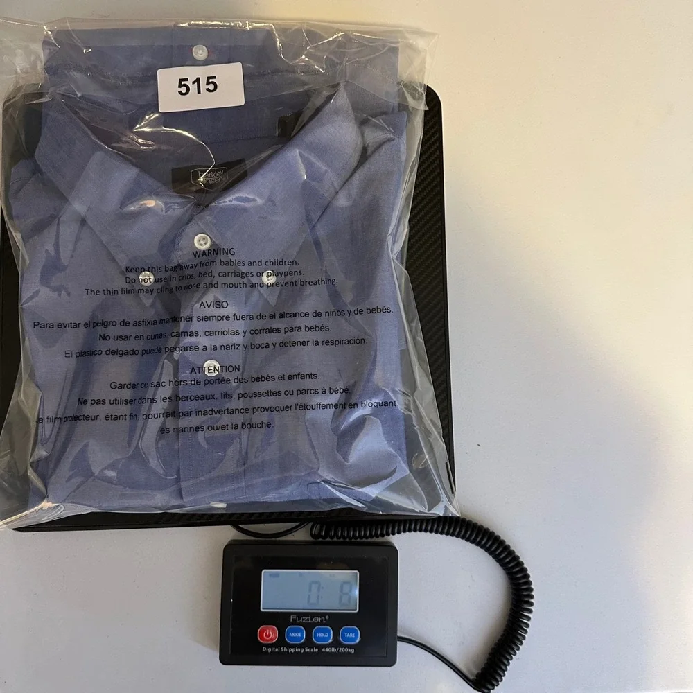 Berkley Jensen Mens XXL Blue Short Sleeve Button Down Shirt Wrinkle Free Cotton